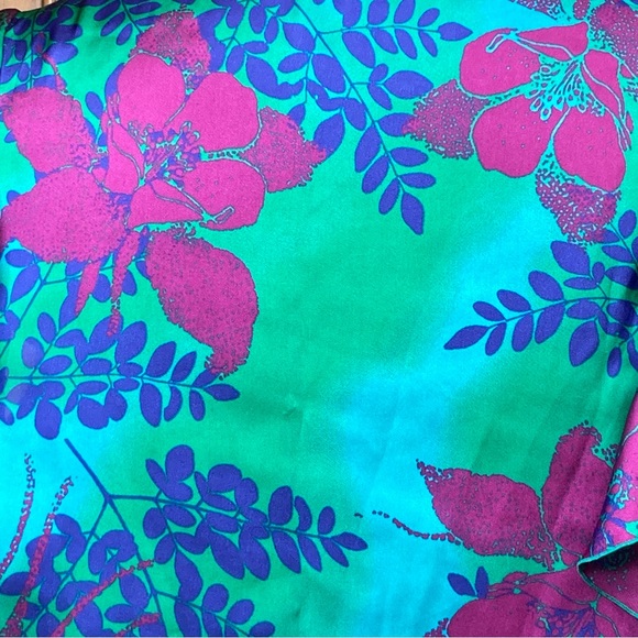 Express Womens Sleeveless Floral Ruffle Front Peplum Blouse With Elastic Waist - Picture 11 of 14